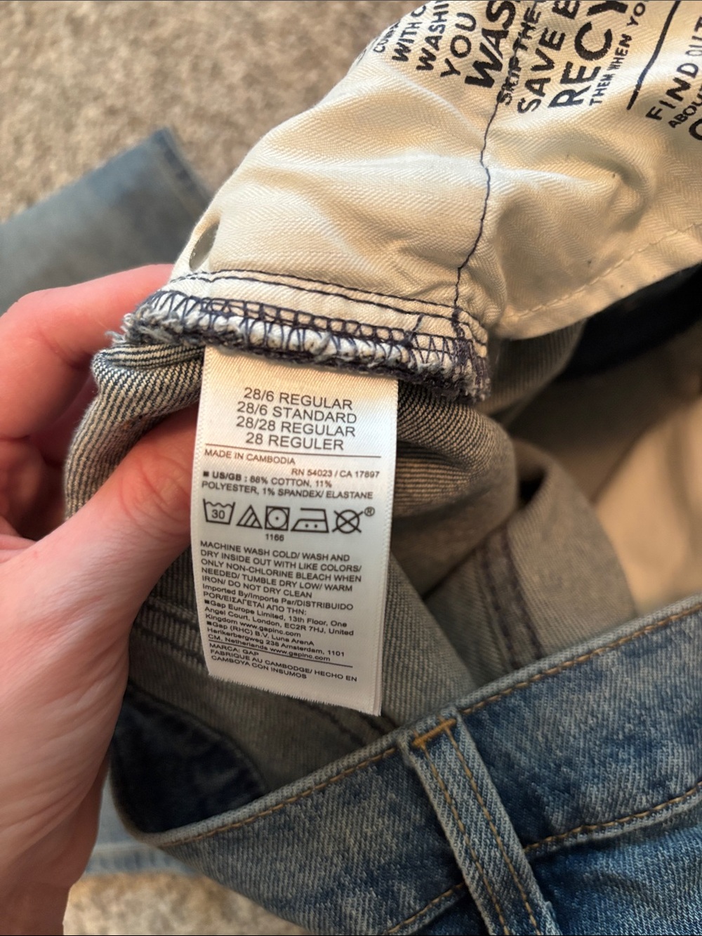 High Rise Straight Leg Jeans - Picture 5 of 5